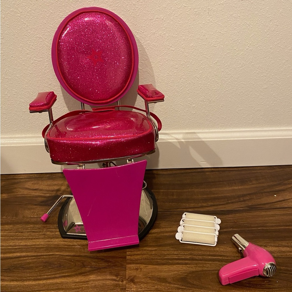 American Girl Doll Salon Chair with accessories
